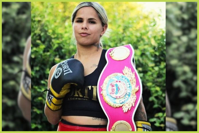 Sol Baumstarh, Yadira Bustillos Boxeo, Federación Argentina de Box, TyC Sports, cinturón minimosca de la International Boxing Association, Municipio de Brandsen