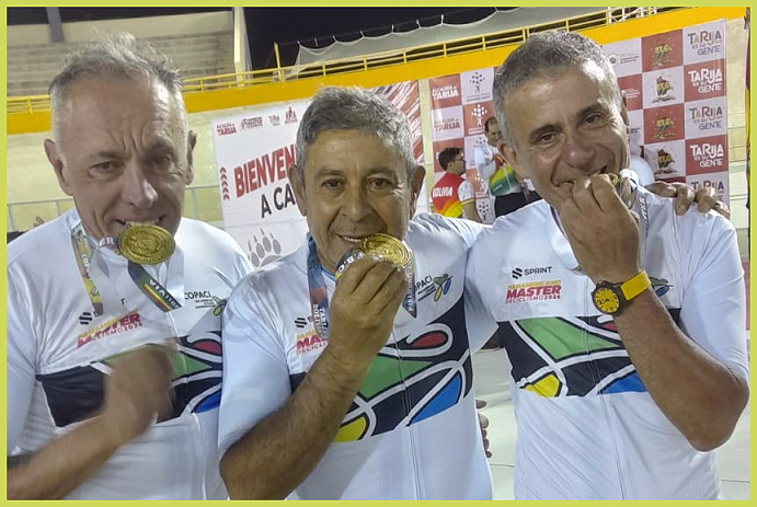 Ciclismo, Edgardo Pretti, Brandsen, Campeonato Panamericano Máster de Ciclismo de Pista y Ruta 2026, Tarija, Bolivia, Fernando Donati, Areco, Pablo Miño