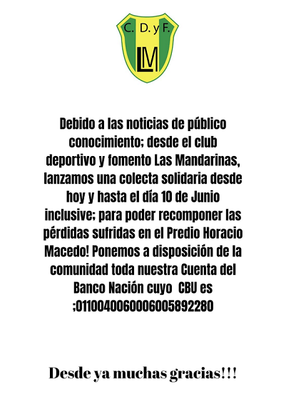 Las Mandarinas, Brandsen, Atlético y Progreso, Estrella de Jeppener, Defensores de Domselaar, Liga Metropolitana San Vicente