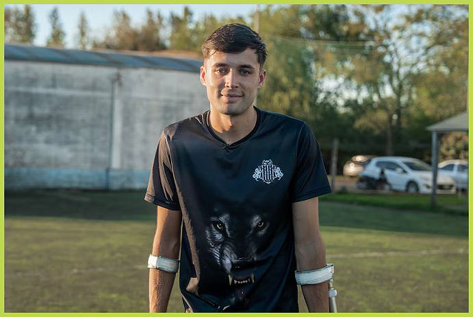 Elías Perdomo, Brandsen, Selección Argentina de Futbolistas Amputados, San Antonio de Areeco, Los Lobos