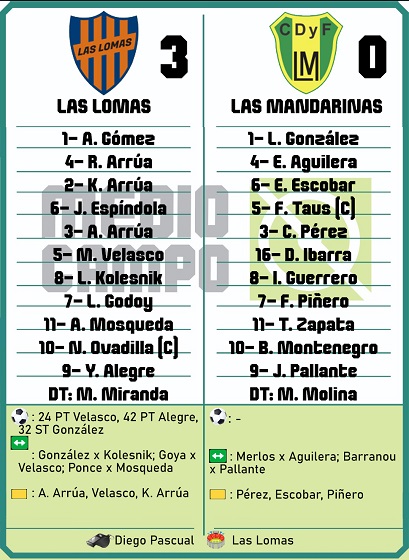 Las Mandarinas, Brandsen, Atlético y Progreso, Estrella de Jeppener, Defensores de Domselaar, Liga Metropolitana San Vicente