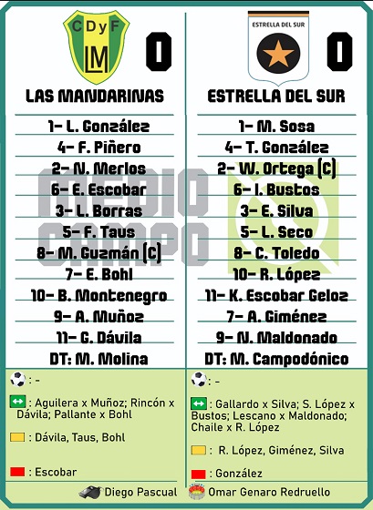 Las Mandarinas, Brandsen, Atlético y Progreso, Estrella de Jeppener, Defensores de Domselaar, Liga Metropolitana San Vicente