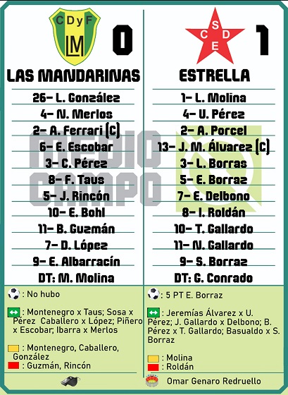 Las Mandarinas, Brandsen, Atlético y Progreso, Estrella de Jeppener, Defensores de Domselaar, Liga Metropolitana San Vicente