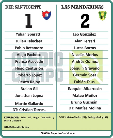 Las Mandarinas, Brandsen, Atlético y Progreso, Estrella de Jeppener, Defensores de Domselaar, Liga Metropolitana San Vicente