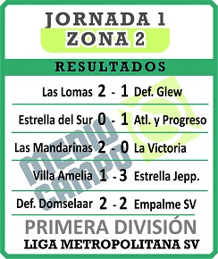 Las Mandarinas, Brandsen, Atlético y Progreso, Estrella de Jeppener, Defensores de Domselaar, Liga Metropolitana San Vicente