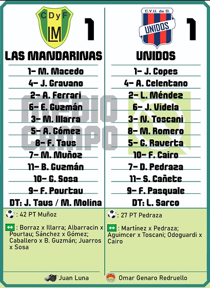 Las Mandarinas, Brandsen, Atlético y Progreso, Estrella de Jeppener, Defensores de Domselaar, Liga Metropolitana San Vicente