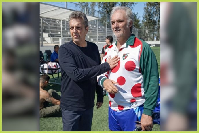 Daniel Caraballo, Sergio Massa, Nicolás Mantegazza, Quinta de Perón, Frente Renovador, PJ, Agustín Wallasch. Estrella del Sur