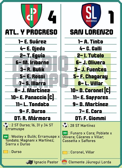 Las Mandarinas, Brandsen, Atlético y Progreso, Estrella de Jeppener, Defensores de Domselaar, Liga Metropolitana San Vicente