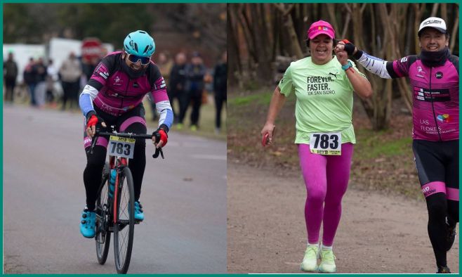 Carlos Massencio, Gabriela Espìnola, Duatlón Las Flores, Paraje Las Rosas, Brandsen